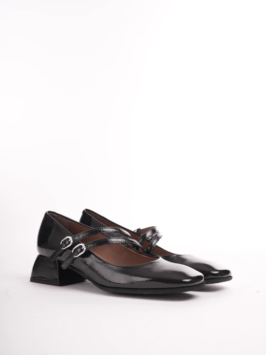 WONDERS Damen Pumps Lack schwarz