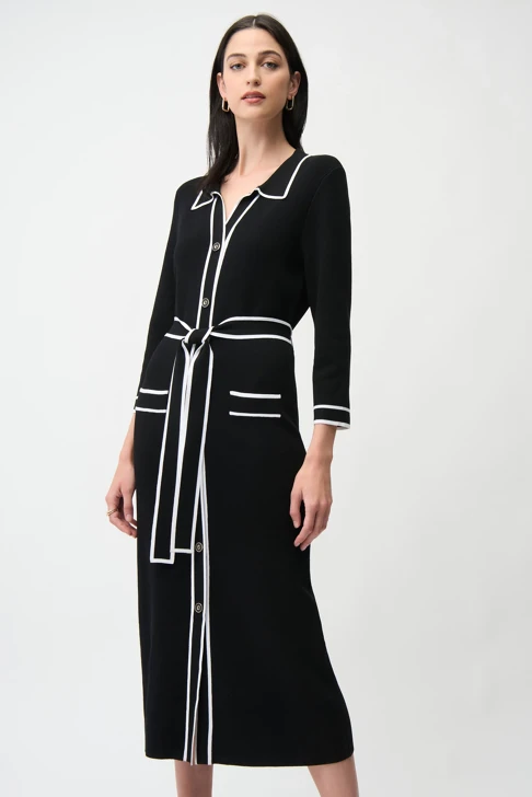 JOSEPH RIBKOFF Damenkleid schwarz-weiß