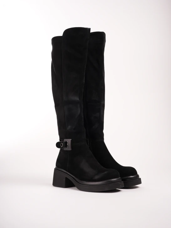 EPICA Damenstiefel aus Nubuk schwarz