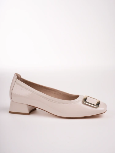 CAPRICE Damen Ballerinas lackiert beige (2)