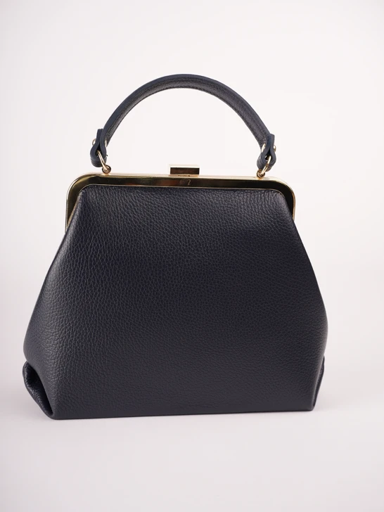 GROSSO BAG Damenhandtasche aus Leder, blau