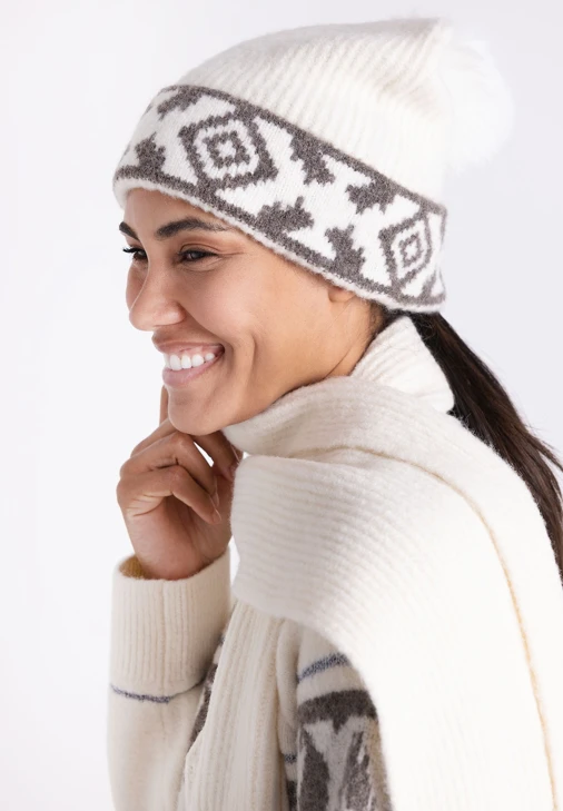 TUZZI NORDIC DUN Damenmütze, cremefarben