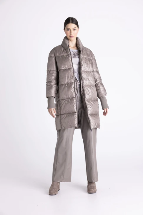 TUZZI QUIET WILD Damenmantel in Taupe