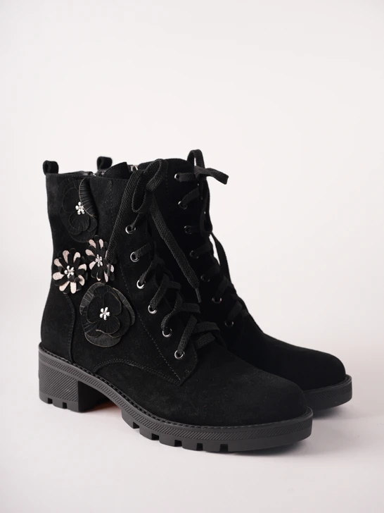 EPICA Damen-Stiefeletten, bordeauxrot-schwarz