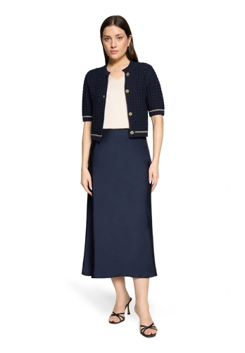 ROBE LÉGÉRE Damen Pullover dunkelblau kurzarm (2)