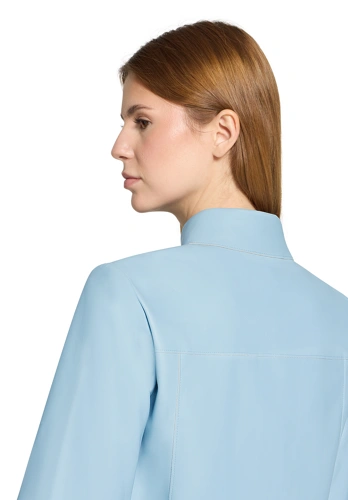 VERA MONT Damenjacke blau Kunstleder (1)