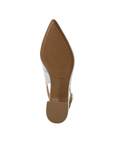 TAMARIS Damen Pumps mit leerem Absatz silber (4)