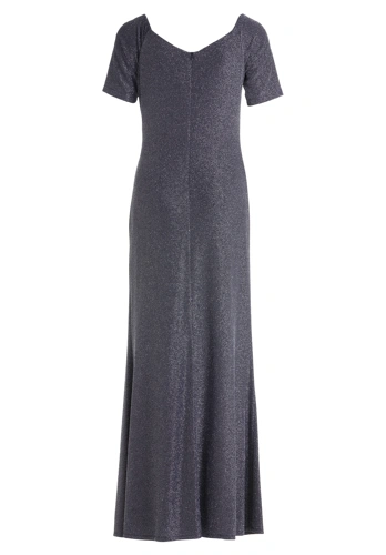 VERA MONT Damen Gesellschaftskleid blau und silber (6)