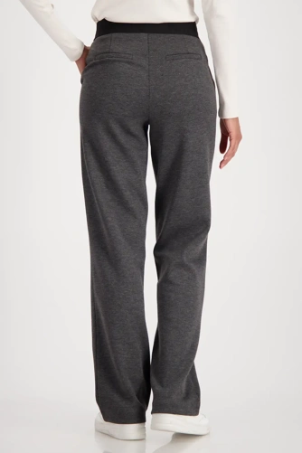 MONARI CIAO BELLA Damenhose grau mit elastischem Bund (1)