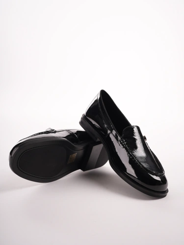 EPICA Damen Mokassins schwarz mit dekorativem Detail (4)