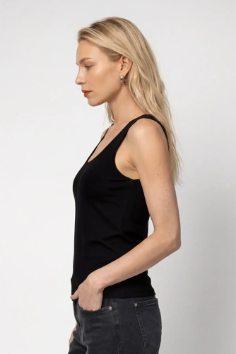 MONARI FRONT ROW Damen-Top, schwarz (3)