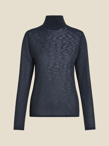 BEAUMONT Damen Rollkragenpullover blau und schwarz (4)