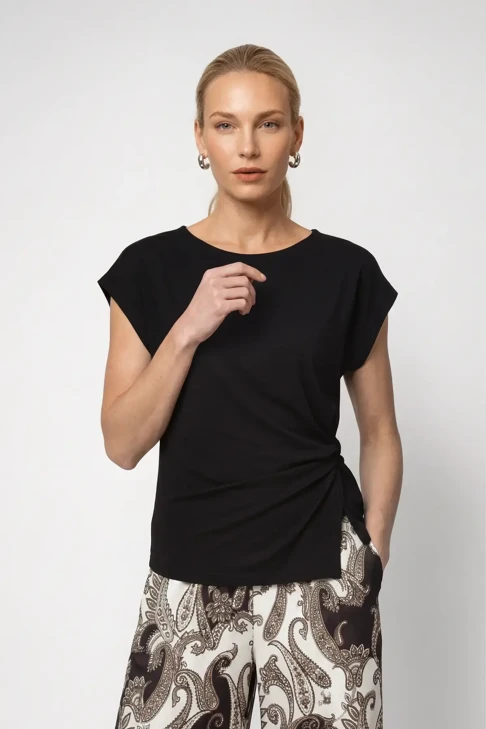 MONARI FRONT ROW Damen-T-Shirt, schwarz