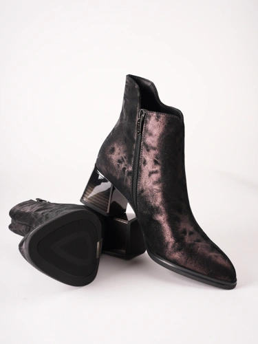 EPICA Damen-Stiefeletten aus bronzefarbenem Wildleder (4)
