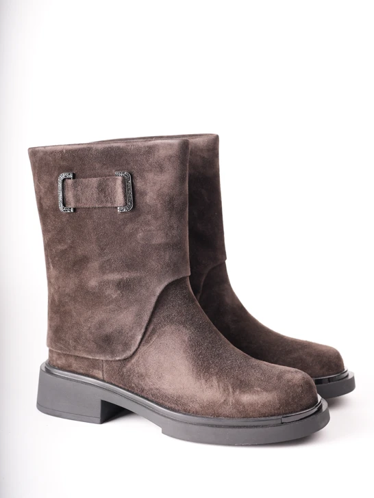 EPICA Damen-Stiefeletten aus braunem Wildleder
