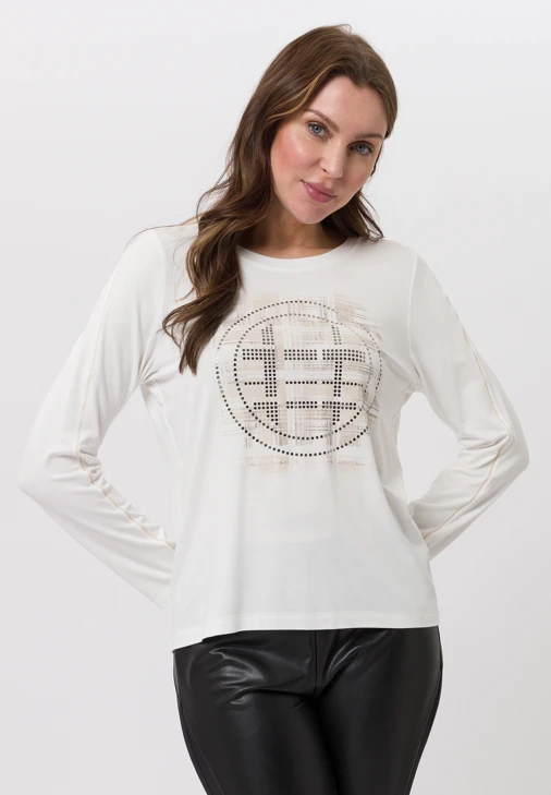 TUZZI RUNWAY WIL Damen-T-Shirt hellbeige mit Druck