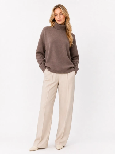 CATNOIR Damen-Rollkragenpullover aus einer Woll-Kaschmir-Mischung, grau (1)