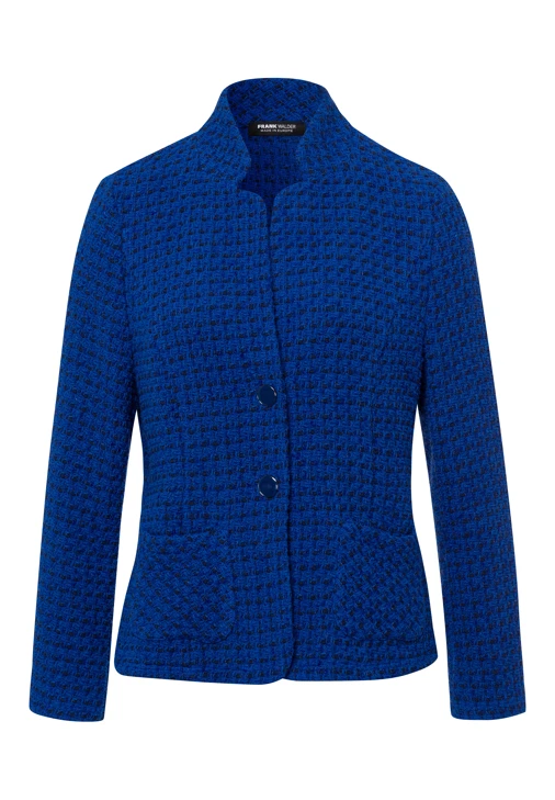 FRANK WALDER Damenstrickjacke blau