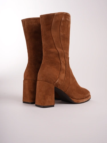 REGARDE LE CIEL Damenstiefel aus Wildleder braun (1)