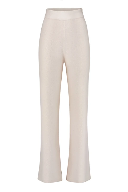 CATNOIR Damenhose hellbeige Wolle