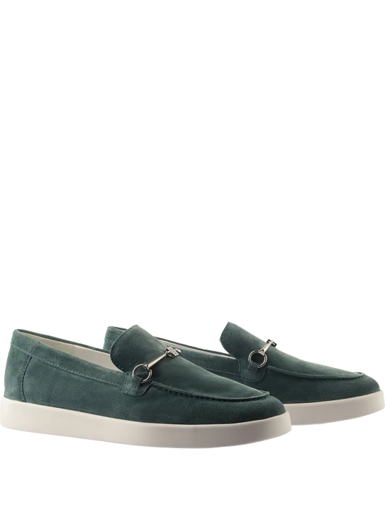 HOGL ALLEN Damen Wildleder-Slipper grün