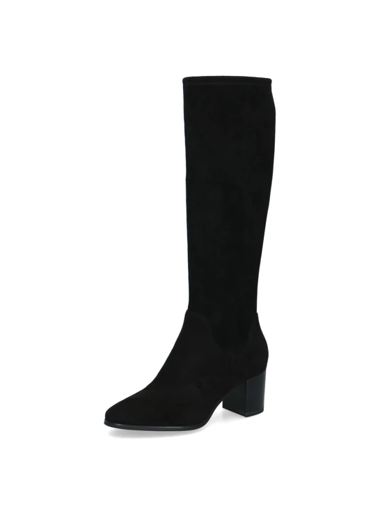 CAPRICE Damenstiefel aus Stretchmaterial, schwarz