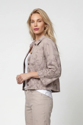 MONARI SOFT BEAUTY Damenjacke, beige, gemustert (1)