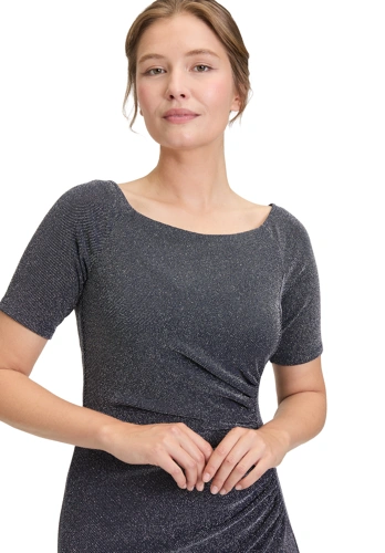 VERA MONT Damen Gesellschaftskleid blau und silber (3)