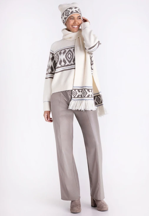 TUZZI NORDIC DUN Damen-Schal in Creme
