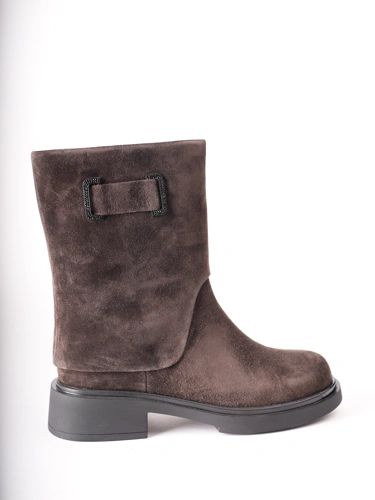 EPICA Damen-Stiefeletten aus braunem Wildleder (2)