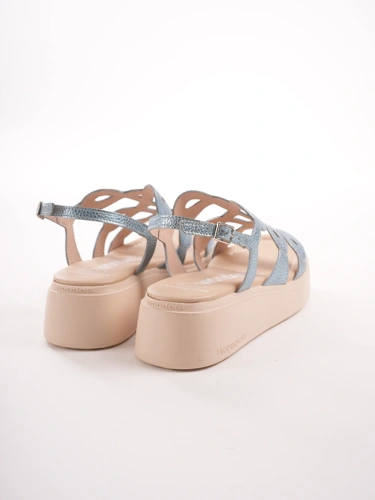 WONDERS HEAVEN Damen Sandalen blau metallic (1)