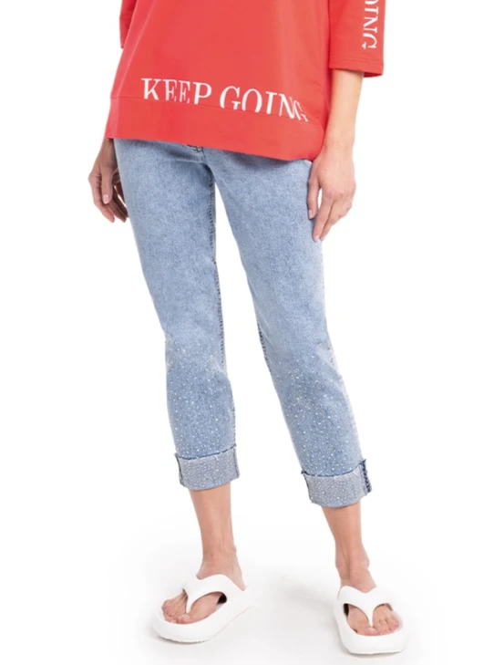 DORISS STREICH Damen 3/4 Jeans