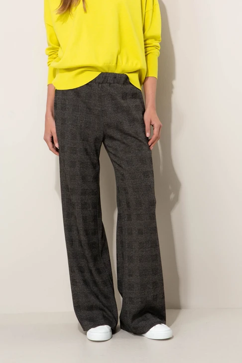 CATNOIR Damenhose mit Glencheck-Muster in Graphit