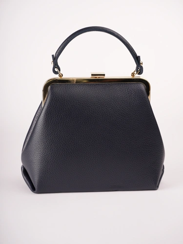 GROSSO BAG Damenhandtasche aus Leder, blau (3)
