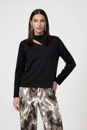 MONARI FRONT ROW Damen-Sweatshirt, schwarz