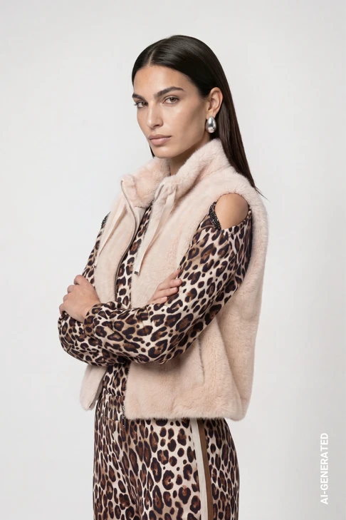 MONARI FASHION SHOW Damenweste, beige
