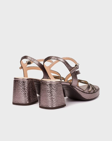 WONDERS Damen-Sandalen mit Absatz silber (1)