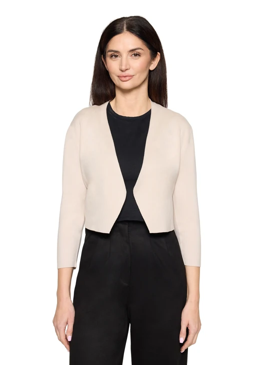 BETTY & CO Damen Strickjacke beige