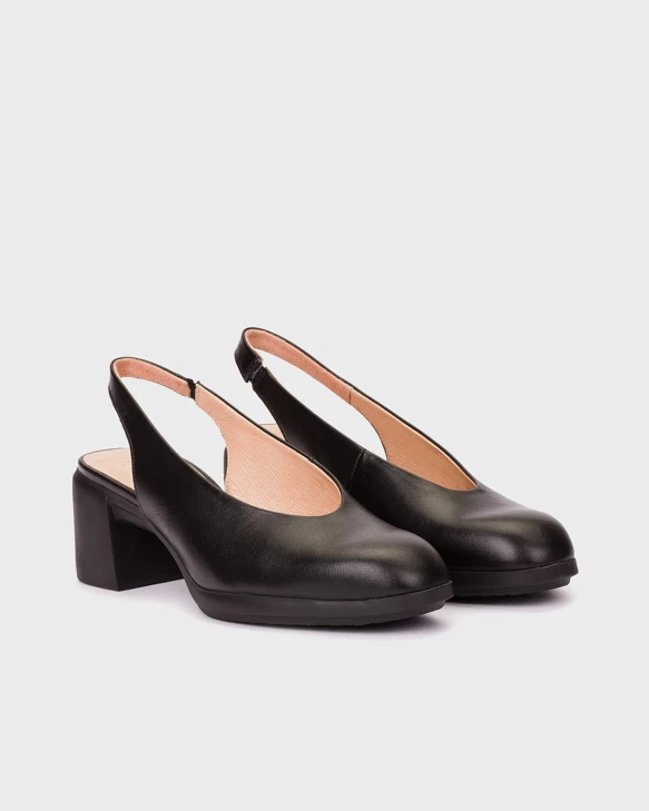 WONDERS Damen Pumps ohne Absatz schwarz
