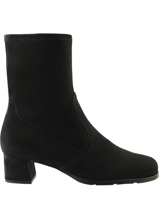 HASSIA Damen-Stiefeletten aus Wildleder, schwarz