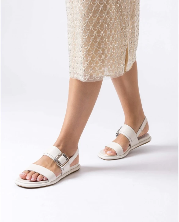 WONDERS Damen Sandalen weiß
