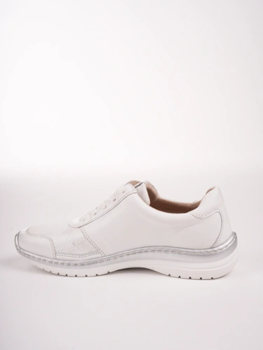 CAPRICE Damen Turnschuhe Leder Stretch weiß (3)