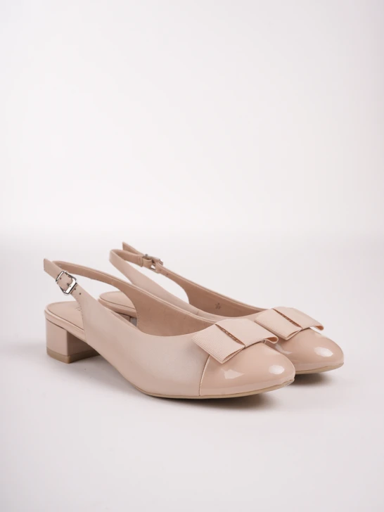 CAPRICE Damen Pumps ohne Absatz beige