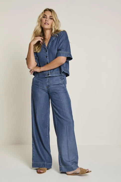 PARAMI CLOË Damenjeans blau verlängert