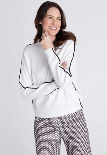 FRANK WALDER Damenpullover in Creme