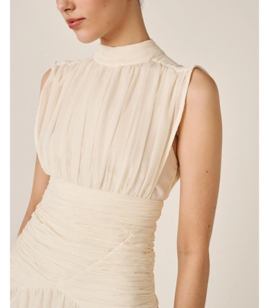 ALMA EN PENA Damen-Maxikleid in Creme (6)
