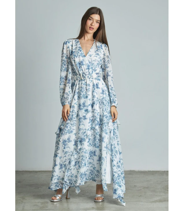 ALMA EN PENA Damen Kleid multi blau