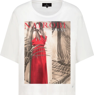 MONARI NAIROBI Damen Shirt weiß mit Druck (5)