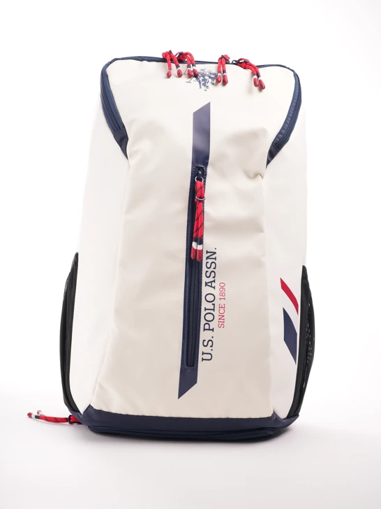 U.S. POLO ASSN. Damen Rucksack Tennis Weiß