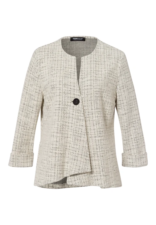 FRANK WALDER Damen Strickjacke hellbeige